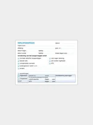 Code V - Verlofbriefje - A6