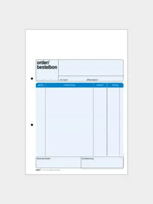FB11 - Order/bestelbon - A5