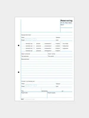 FB42 - Reserveringsbon - A5