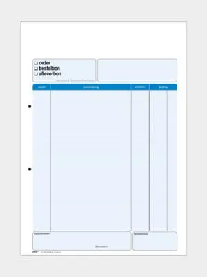 FB7 - Order/bestelbon - A4
