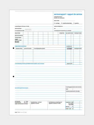 FB82 - Rapport de service - A4 Néerlandais/Français